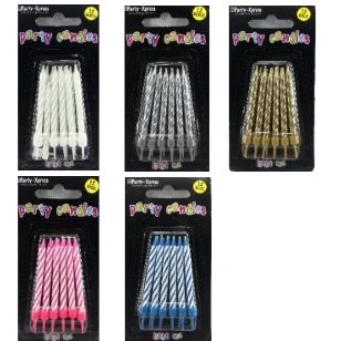 Party Candle With Holder (12)