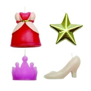 Princess Candle 44mm 4pc