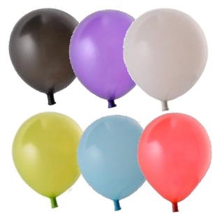 Plain Metalic Latex Balloons 10pc