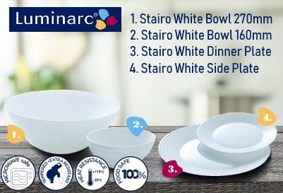Luminarc Glassware Range